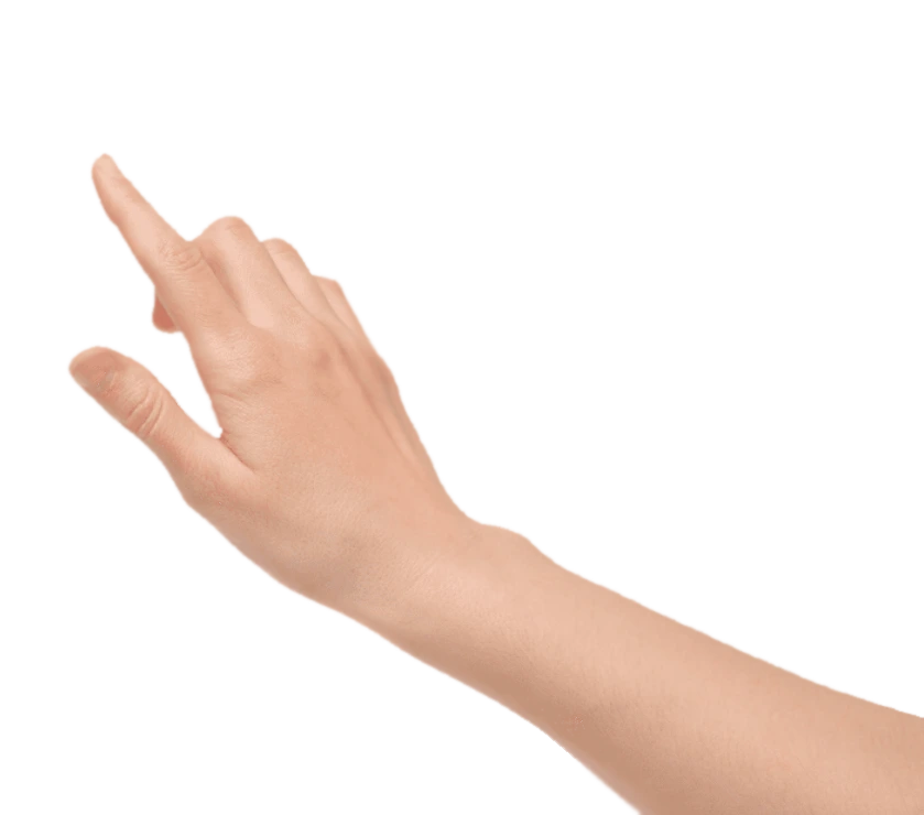 usuario y pantalla táctil